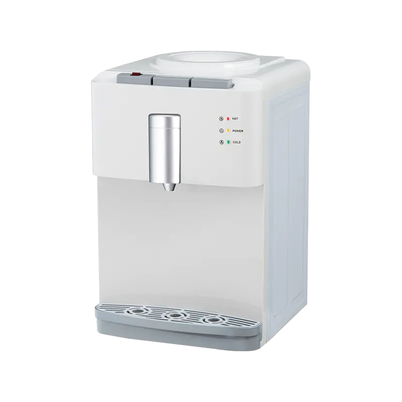 YR-2507T/YLR-2507T valkoinen jäähdytettävä pöytävesiautomaatti