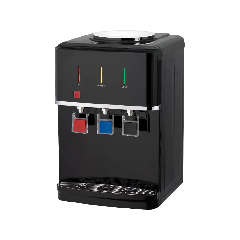 YR-2509T/YLR-2509T musta kolmen ulostulon pöytävesiautomaatti